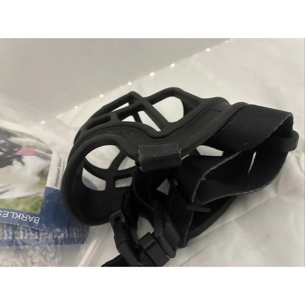 Barkless Soft Basket Silicone Dog Muzzle for Biting and Chewing